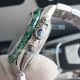 Swiss Grade Rolex Daytona Chrono SS Green Dial Green Ceramic Bezel Replica Watch (6)_th.jpg